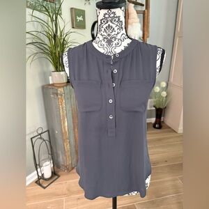 Elegant purple Sleeveless Blouse XS petite